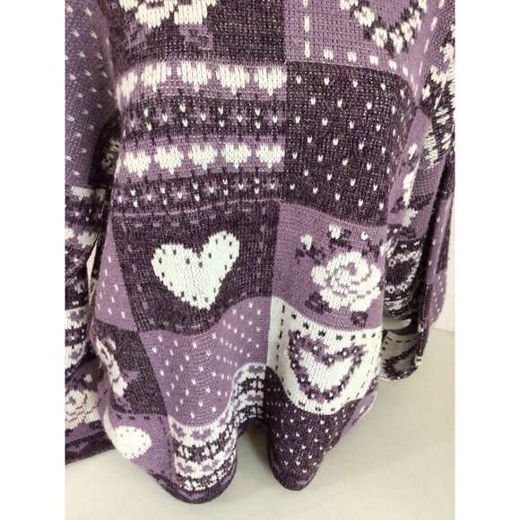 Vintage Knit Pastel Sweater Cottage Core Kawaii Womens 2X Made USA - Picture 6 of 6